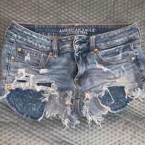 America Eagle shortie size 6 color blue